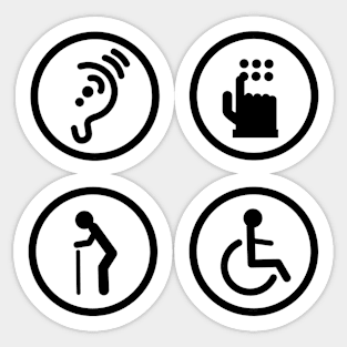 Disability symbol Sticker